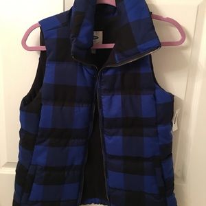 Plaid vest old navy